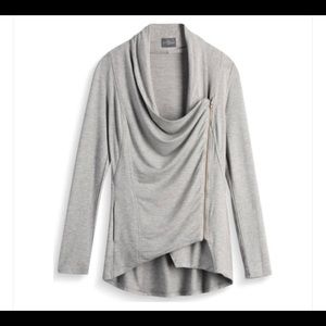 Alan French Terry Asymmetrical Zip Cardigan